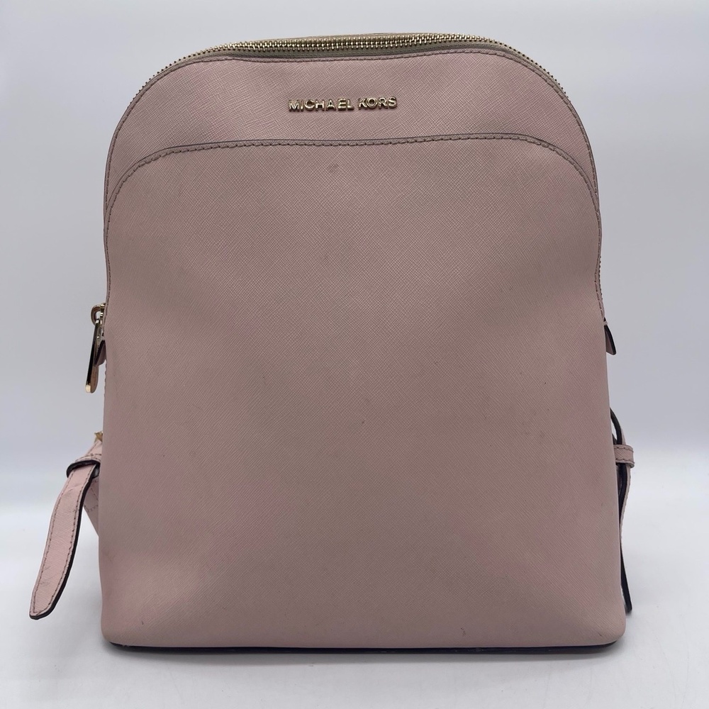 Michael Kors Emmy Dome Saffiano Leather Backpack 35F9GY3B7L Blossom Top Strap